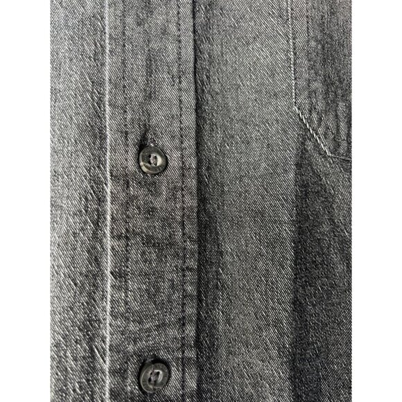 Wrangler Jean Shirt Mens XL Flex for Comford Stretch Black Workwear Rodeo Cowboy - Picture 9 of 13